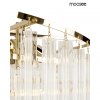 Złota lampa wisząca żyrandol do salonu w stylu glamour kryształowa LUMA 80 MSE1501100569 MOOSEE